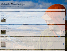 Tablet Screenshot of michaelsmeanderings.com